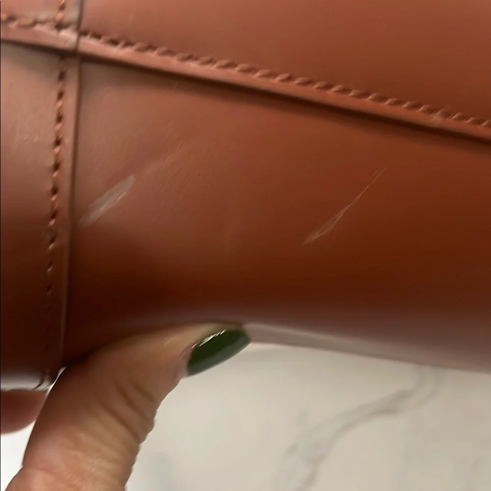 A.P.C. Tan and Cream Canvas Messenger Bag